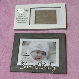 BUNDLE | 2 picture frames | baby pic frames